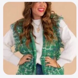 Green Vest with Silver accents